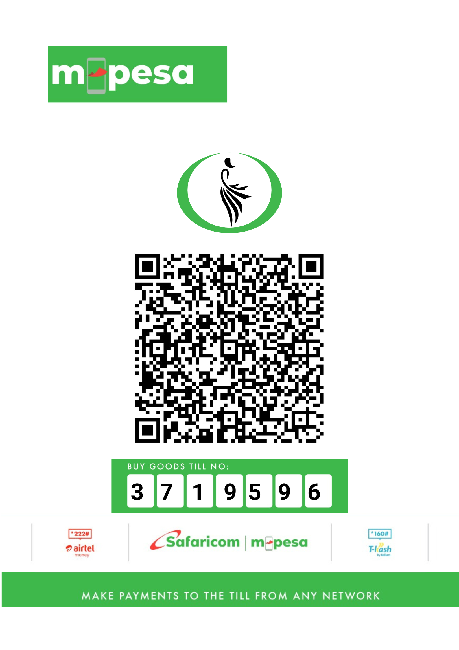 Nnalolile Yvi Trust Mpesa Till QR code